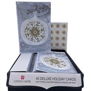 CARLTON CARDS 40deluxe holiday cards